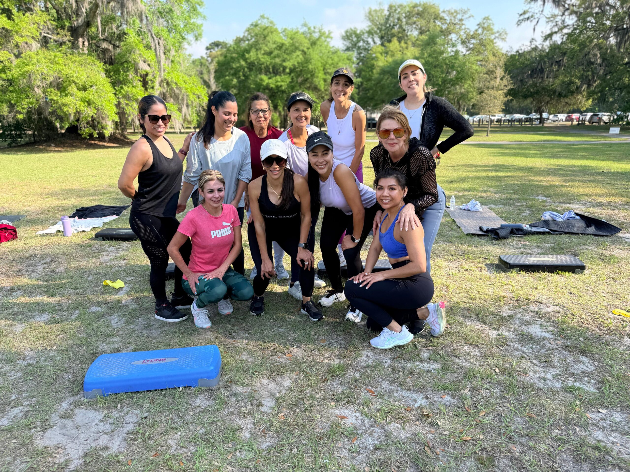 Epic Fitness group class energy with members